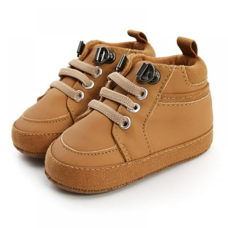 

Baby Unisex Anti-Slip Casual Walking Lace-Up Shoes Patchwork Design Sneakers