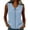 Blue, variant on VBVC Women's Peter Pan Collar Sleeveless Tank Top, Ladies' Lightweight Eyelet Lace Trim Blouse, Casual Solid Color Summer Shirt For Women,Army Green,S-2XL