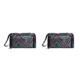 thumbnail image 2 of Yuarrent Bolsa de almacenamiento de hilo Hombro Bolsas de tejer de gran capacidad Cuadrado Multi-rejillas Bolsa de bordado de tela Oxford Azul 2piezas, 2 of 6