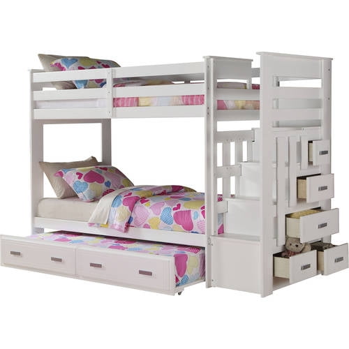 Acme Furniture Allentown Twin Over, Bunk Bed With Guest Bed And Storage