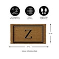 thumbnail image 3 of Evergreen Monogram Indoor Outdoor 100% Natural Coir Doormat 28" x 16" |  Letter  "Z", 3 of 3