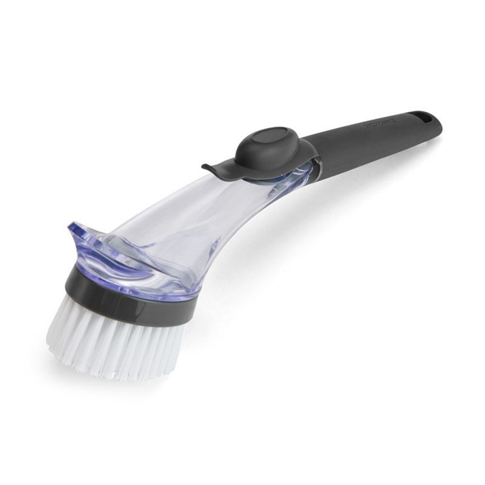 Farberware Soap Dispensing Sink Brush with Charcoal Gray Handle