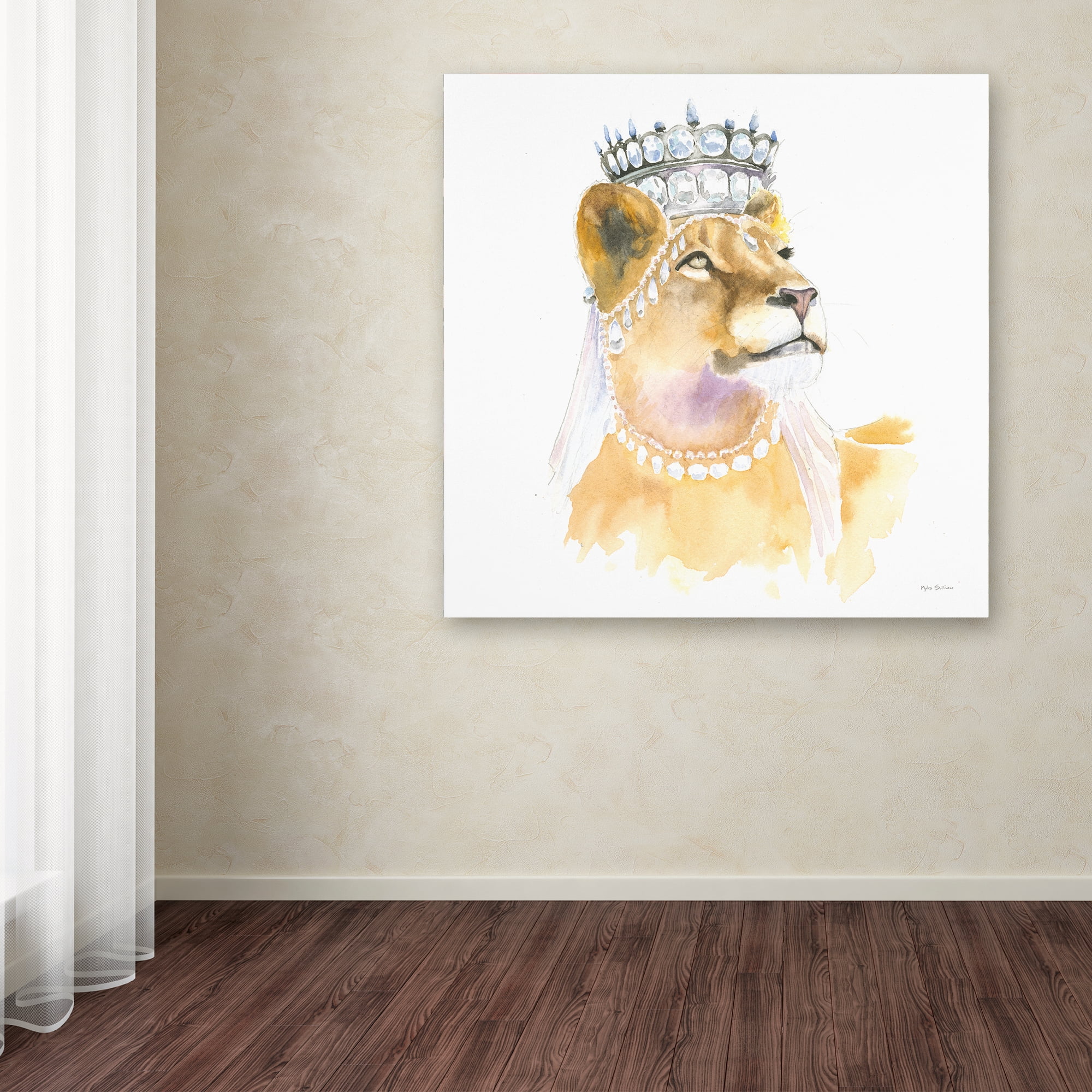 Myles Sullivan 'Jungle Royalty II Crop' Canvas Art