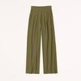 thumbnail image 6 of Baqcunre Linen Pants Womens Cotton Casual Loose Trousers Comfy Work Pants With Pockets Elastic High Waist Paper Bag Pants Sweatpants Womens Pants Army Green L, 6 of 6