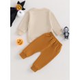 thumbnail image 5 of Halloween Baby Boy Girls Clothes 6M 12M 18M 24M 3Y Halloween Outfits Fall Winter Pumpkin Letter Sweatshirt Tops Pants Set, 5 of 10
