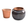 thumbnail image 1 of 1 Set Flower Pot Dual Layer Shatterproof Plastic Decorative Plant Flower Pot with Water Container for Home, 1 of 10