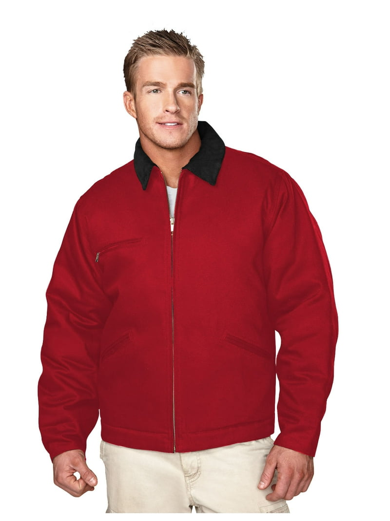 Tri-Mountain Pathfinder 4800 Cotton canvas work jacket, Small, Red