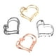 thumbnail image 3 of 4 Uds. Pinzas para el cabello minimalistas, pinzas para el cabello con forma de corazón, pinzas para el cabello a la moda, tocado para mujer (dorado, plateado, dorado rosa, negro), 3 of 8