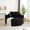 Black, variant on Leumius 55" Oversized Round Swivel Accent Chair,Upholstered Corduroy 360 Degree Swivel Chair for Living Room, Bedroom, Lounge and Projection Room,Black