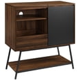 thumbnail image 1 of Bonnie 30" Record Player Accent Cabinet in Solid Black/Dark Walnut, 1 of 7