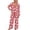 01-Pink47, variant on Wxolcjlv Christmas Print Pajama Set for Women Collared Long Sleeve Top Straight Pant Sleepwear Nightwear