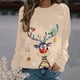 thumbnail image 1 of Pntutb - Sudadera con estampado navideño de manga larga para mujer, informal, a la moda, blusa Pntutb Pntutb-3522, 1 of 6