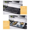 thumbnail image 2 of Large Induction Cooktop Protector Mat Blue Christmas Stove Top Covers for Electric Stove, Snowman Eucalyptus Leaves Snowflake Wooden Decorative Stove Burner Cover Mats, Glass Top Stove Cover, 2 of 7