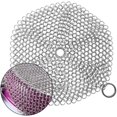 thumbnail image 2 of Cast Iron Cleaner Premium Stainless Steel Chainmail Scrubber for Skillet, Wok, Pot, Pan; Pre-Seasoned Pan Dutch Ovens Waffle Iron Pans Scraper Cast, 2 of 7