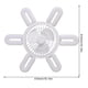 thumbnail image 2 of Lámpara de techo con ventilador eléctrico E27, ventilador de techo con enchufe ajustable de 60W, 3 velocidades, con luz, 2 of 9