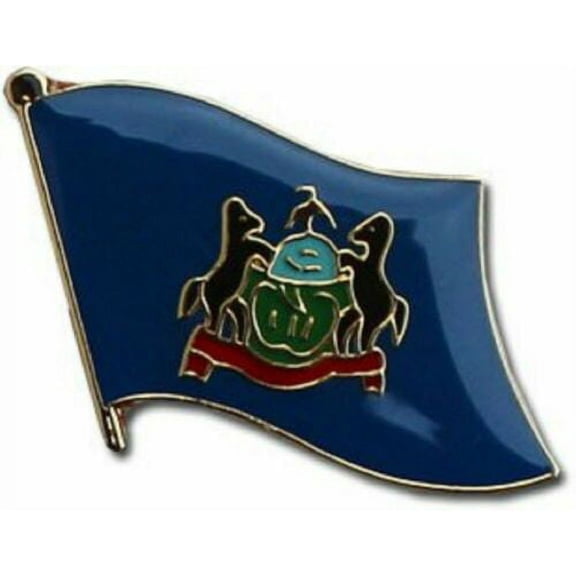 State of Pennsylvania PA Flag Bike Motorcycle Hat Cap lapel Pin