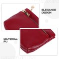 thumbnail image 3 of BESTYASH Billetera Roja De Cuero Falso Para Mujer Con Compacto Y Seguro, 3 of 6