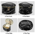 thumbnail image 5 of Unique Bargains Floral Makeup Bag Zipper Flower Cosmetic Pouch Black, 5 of 7