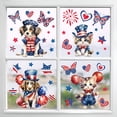 thumbnail image 3 of CCOCC 95Pcs Patriotic Window Clings Independence Day Window Stickers 9 Sheets Truck Fireworks Star Cat Dog American Flag Stickers Memorial Day Decor 4Th of July Window Decals, 3 of 10