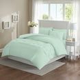 thumbnail image 1 of 100% Egyptian Cotton 3Pcs Tufted Pattern Duvet Set - Solid (Aqua Blue, Full / Queen), 1 of 5