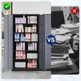 thumbnail image 7 of AUHUP 71" Metal Cabinet with Locking Doors and 5 Adjustable Shelves,Black Gray Garage Storage Cabinet for Warehouse, Basement, Home Office, Tool File Storage Utility Cabinets, 7 of 7
