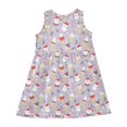 thumbnail image 4 of Girls Dress Ice Cream Snowman Sleeveless Dress for Girls Hem A-Line Casual Sundress, 4 of 7