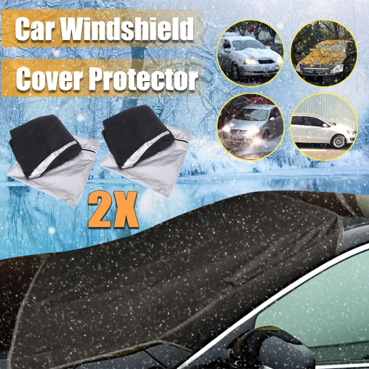 Cuque 2Pcs Universal Car Rear Window Sun Shade Premium Breathable Mesh Sun Shade for Car Truck SUV