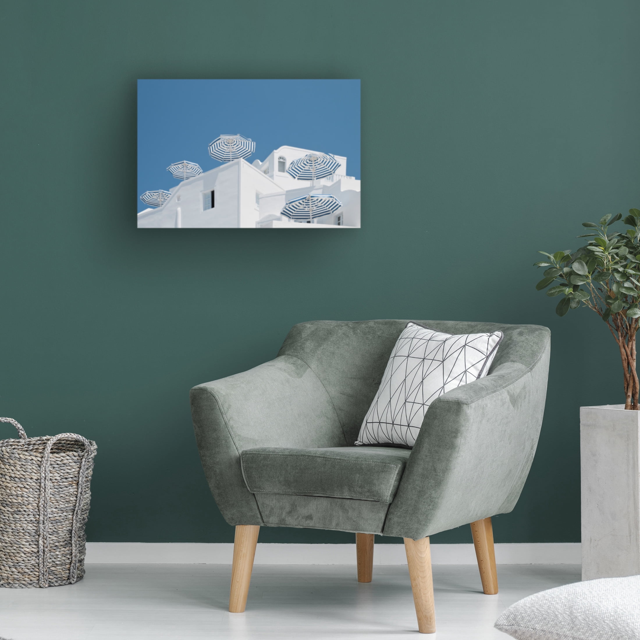 Trademark Fine Art Linda Wride Blue and white Canvas Wall Art