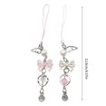 thumbnail image 3 of Cute Heart Keychain Pendant for Girls Phone Charm with Butterfly and Love Keyring Key Chain Bag Accessory, 3 of 4