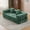 Dark Green, variant on Convertible Floor Sofa Bed with Pillow Back Support & Armrest - Modular Loveseat, Chaise Lounge, Sleeper Bed, and Floor Mattress for Living Room, Guest Room, Bedroom, Light Gray Chenile Sofa Lounge