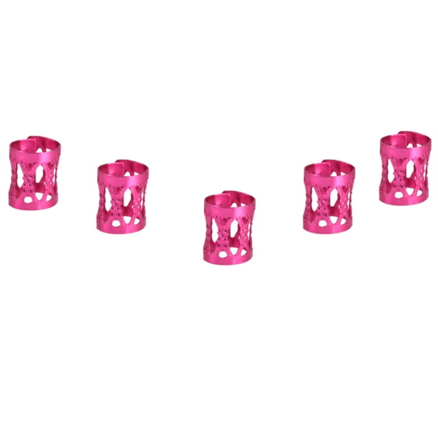 Tubo de trenza de cabello, 100 unids/bolsa, nuevos anillos coloridos de trenza de cabello, acabado de lujo