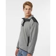 thumbnail image 2 of DRI DUCK 7353 Ranger Melange Fleece Pullover-Platinum-XL, 2 of 6