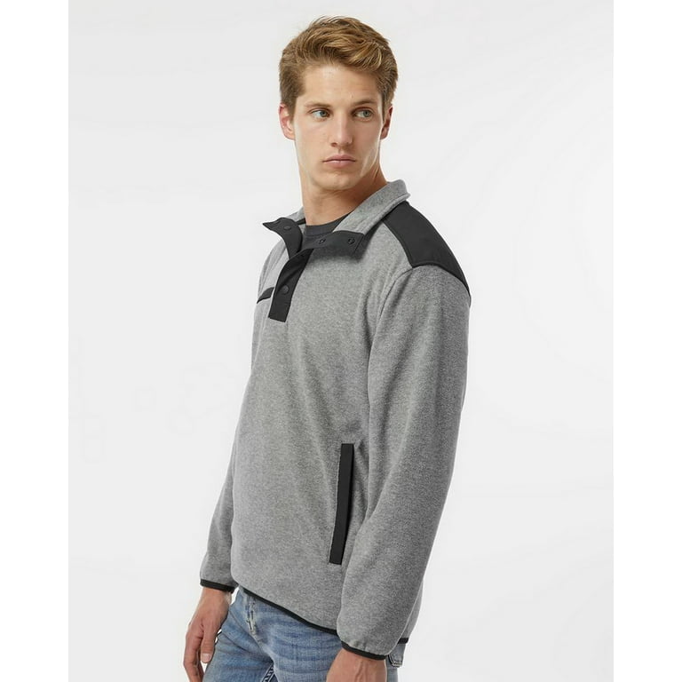 DRI DUCK Mens Ranger Melange Fleece Pullover