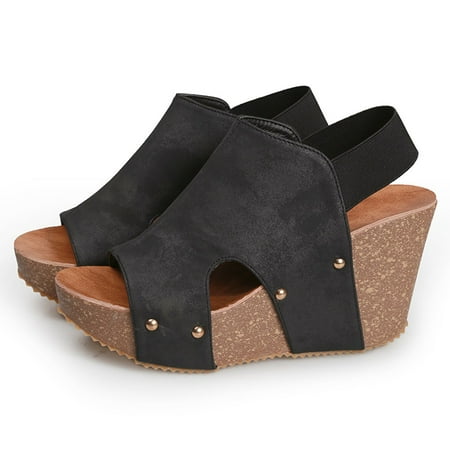 

YTJX Women Summer Ankle Strap Platform Wedge Sandals Thick Gladiator Sandals Shoes