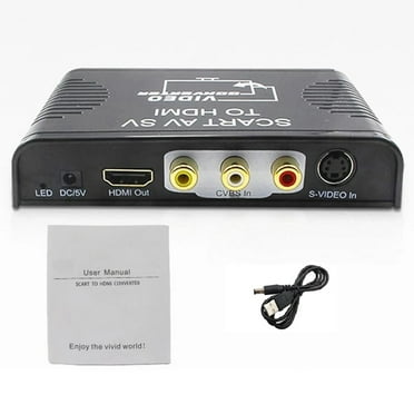 AV RCA To HDMI Video Audio Converter, RCA/Composite/CVBS/AV to HDMI Video Audio Converter Adapter