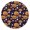 Halloween-646, variant on Spooky Halloween themed elastic edge table cover perfect for 34x34 inch square tables, features stretchy fitted design with pumpkin and ghost patterns for holiday decor