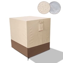 AYAMAYA Central Air Conditioner Cover for Outside Units, Heavy Duty Waterproof Outdoor AC Units Cover (30"X30"X32"), Beige