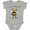 AC-Heather Grey, variant on Oh, Honey, No... Cute Bee Boys or Girls Baby Bodysuit