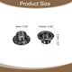 thumbnail image 2 of Uxcell 100 conjuntos de ojales de 6 mm 1/4 pulgadas kit de ojales de latón con arandelas para tela, cortinas, lonas, cinturones de cuero, zapatos, bolsas DIY, negro, 2 of 7