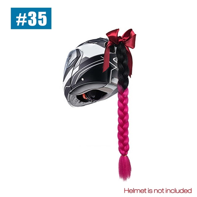 Motocicletas Gradient Ramp Casco Decorar Trenzas Retro Moto Casco Trenzas