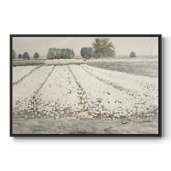 Vintage Landscape-CCCIV By Wexford Home Framed in Black Wood Gallery Wrapped Canvas 17 in. x 25 in.