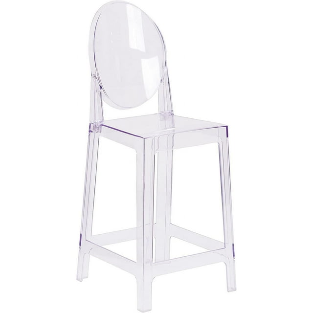 Nicer Furniture tabouret de comptoir moderne transparent