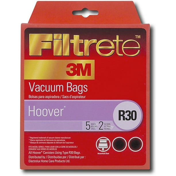 Type R30 Hoover Vacuum Cleaner Replacement Bag (5 Pack) by 3M Walmart
