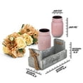 thumbnail image 5 of Mason Jar Centerpiece for Table, Island Centerpiece Decor with 2 Pink Mason Jars,Rose Bouquet Flowers for Home,Coffee Table,Dining Room, New Home Housewarming Gift, 5 of 8