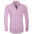 thumbnail image 3 of Camisa de hombre de talla grande de negocios clásica casual interior de color sólido camisa de hombre de manga larga de moda otoño, 3 of 5