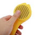 thumbnail image 5 of Unique Bargains 1 Pc Durable V Shape Tail Pet Grooming Brush for Dog for Cat 7.87"x3.07"x1.97" Gold Tone Red, 5 of 6