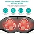 thumbnail image 3 of Nekteck Shiatsu Neck Massager with Heat, Electric Deep Tissue Massage Pillow (Carrying Bag)-Black, 3 of 10