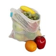 Earthwise Reusable Mesh Produce Bags in 100 Cotton Biodegradable & MAchien Washable Tare Weight