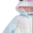 thumbnail image 2 of Chaqueta acolchada Disney Minnie Mouse para niñas, teñida anudada, 3T, 2 of 5