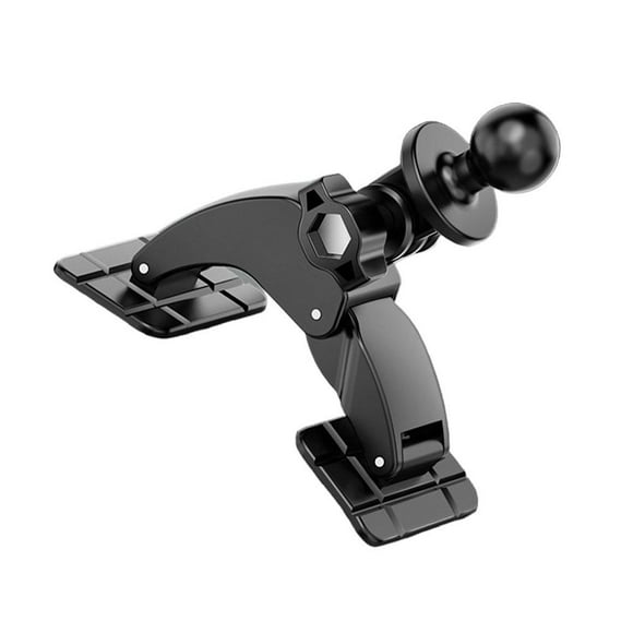 Universal Sticky Car Phone Mount for Dashboard | 360° Rotatable & Swiveling Display Holder | Strong Adhesive Plastic Grip for Smartphones, GPS | Hands-Free Vehicle Dash Solution